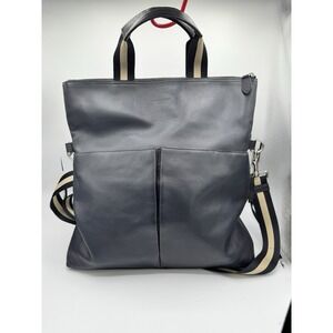 Coach Tote Bag CHARLES FOLDOVER LEATHER Navy F54759